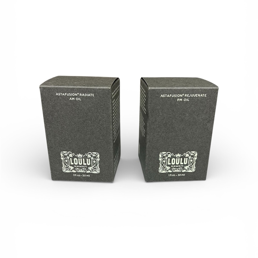 LOULU HAWAII Astafusion Radiate & Rejuvenate AM/ PM Oil Set